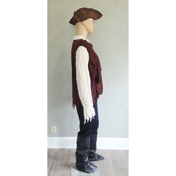Rubies Pirate Costume Unisex Adult XL Halloween Outfit Complete 3 Piece Set - Picture 8 of 16